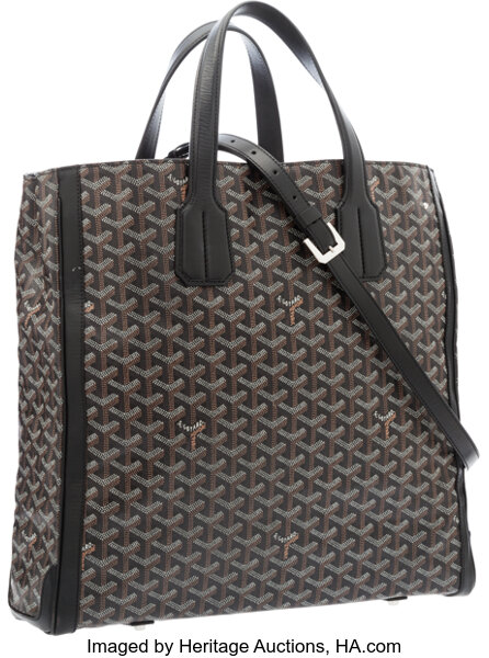 Goyard Black Goyardine Voltaire Tote - Luxury Bags Canada