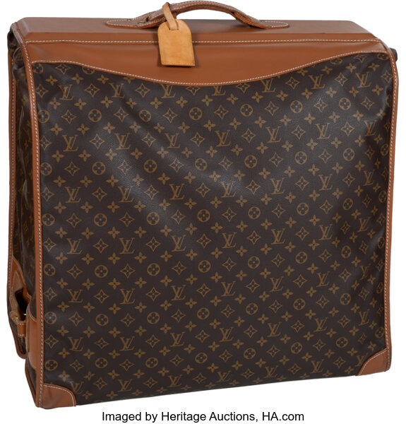 Past auction: Three pieces of vintage soft side luggage, Louis