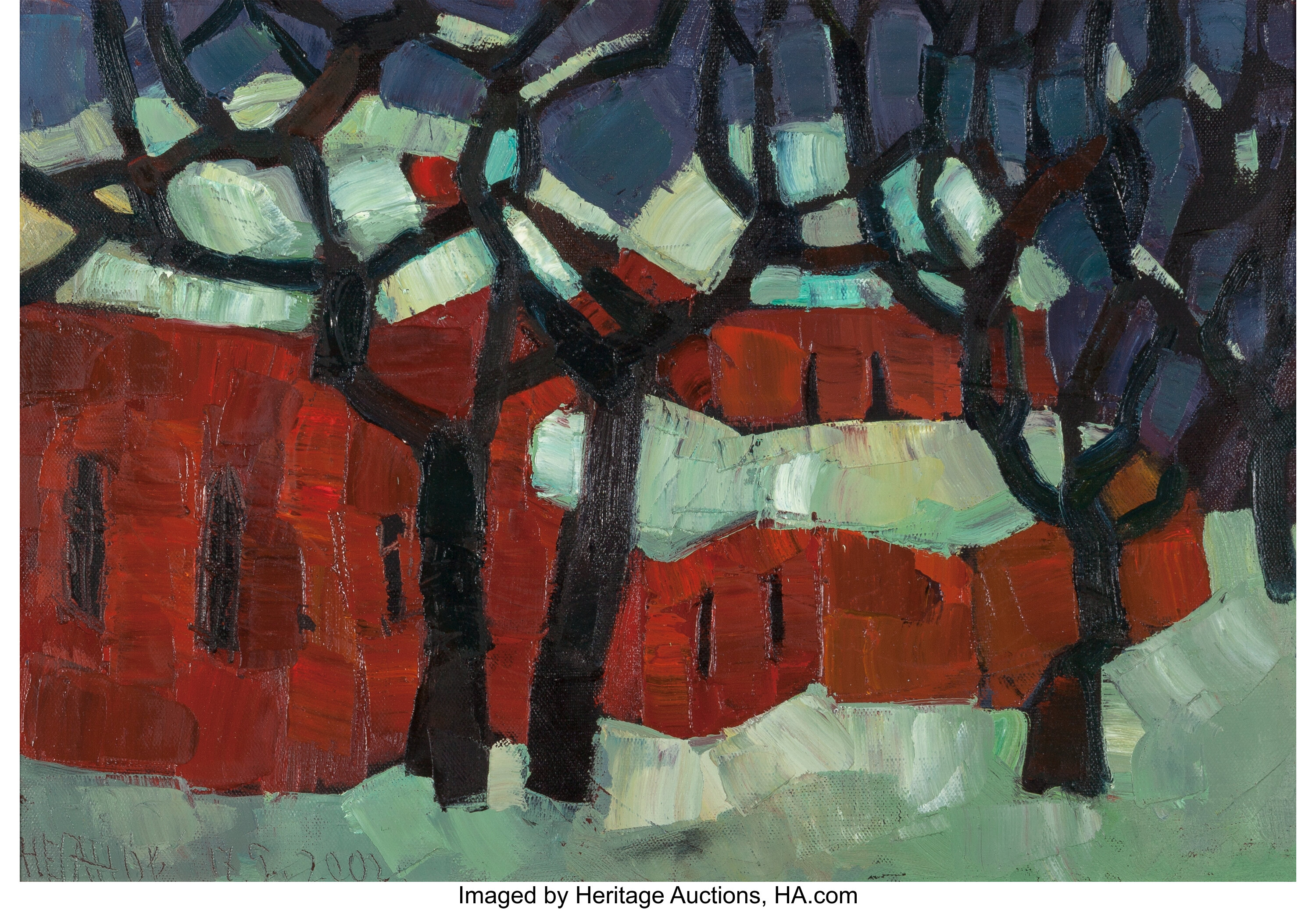 Andrey Neganov Russian B 1967 Houses In Murom 02 Oil On Lot Heritage Auctions