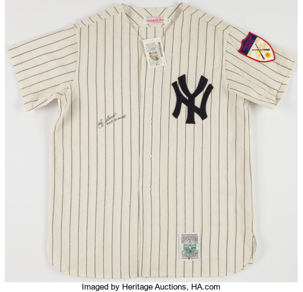 Yogi Berra Signed New York Yankees Jersey. Baseball Collectibles, Lot  #42063