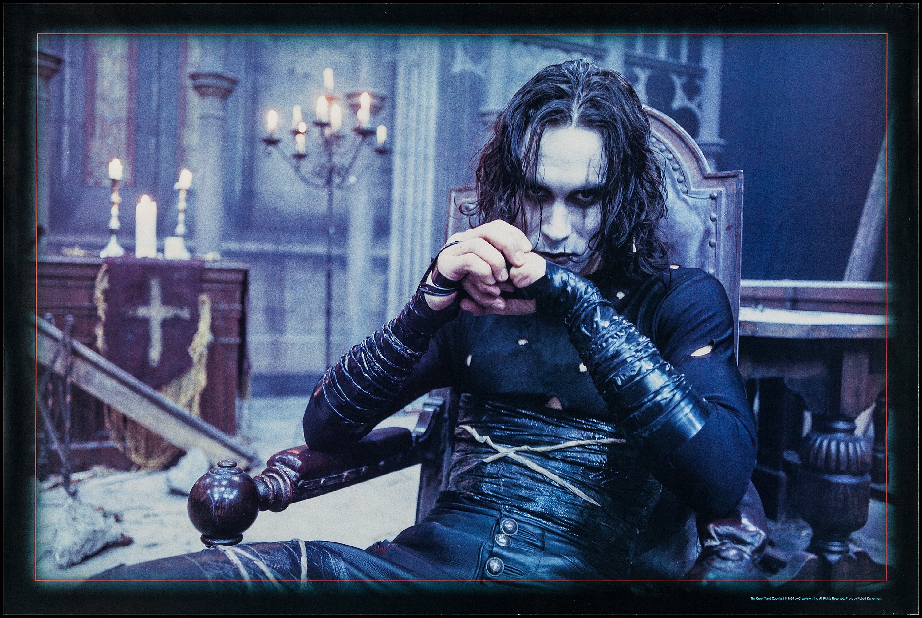 Brandon Lee as The Crow (Crowvision, 1994). Personality Poster (24