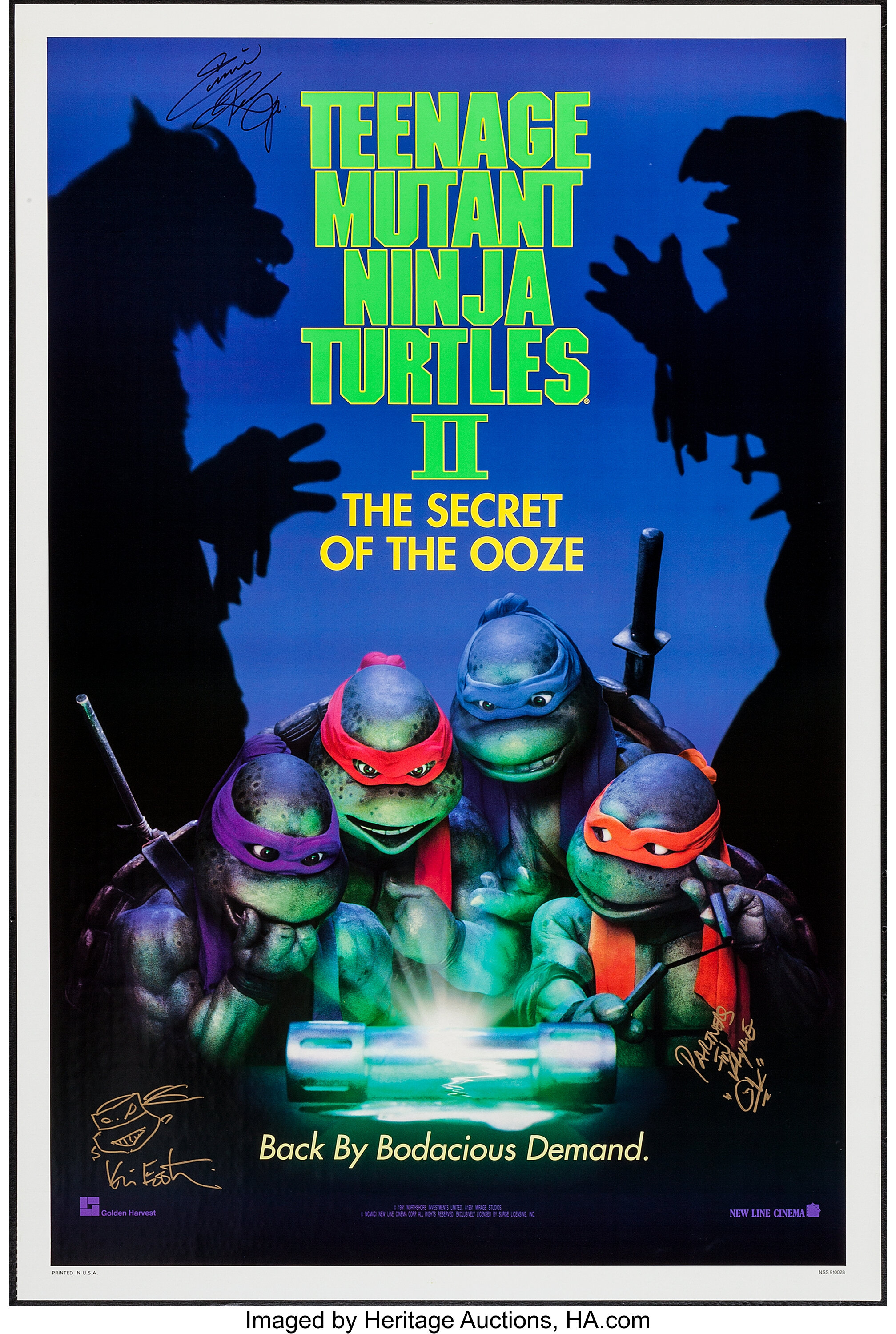 Teenage Mutant Ninja Turtles Ii The Secret Of The Ooze New Line Lot 52469 Heritage Auctions