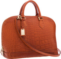 Sold at Auction: Louis Vuitton, Louis Vuitton - Exotique Monogram Ostrich  Python Majestueux - MM Bag