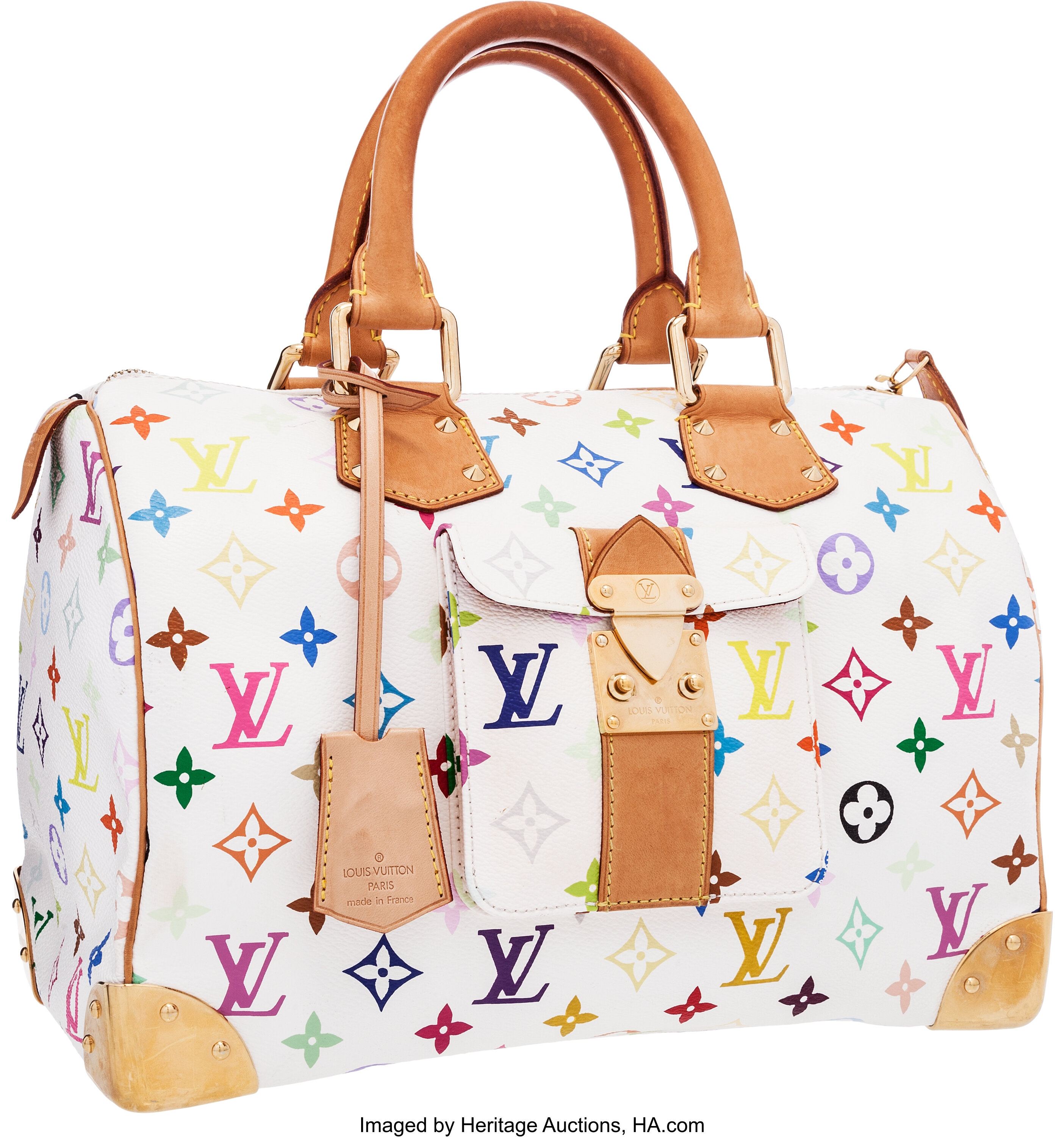 Louis Vuitton Limited Edition White Monogram Multicolore Eye Need, Lot  #58295