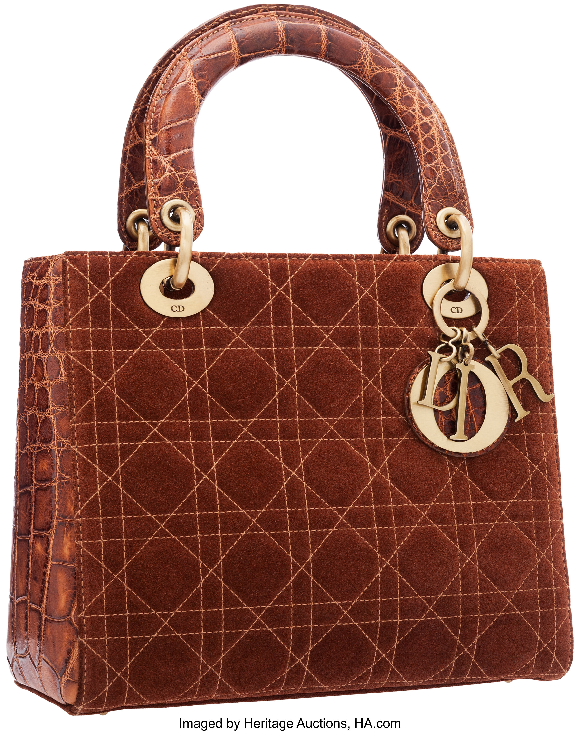 Sold at Auction: Christian Dior Bag, Christian Dior vintage brown