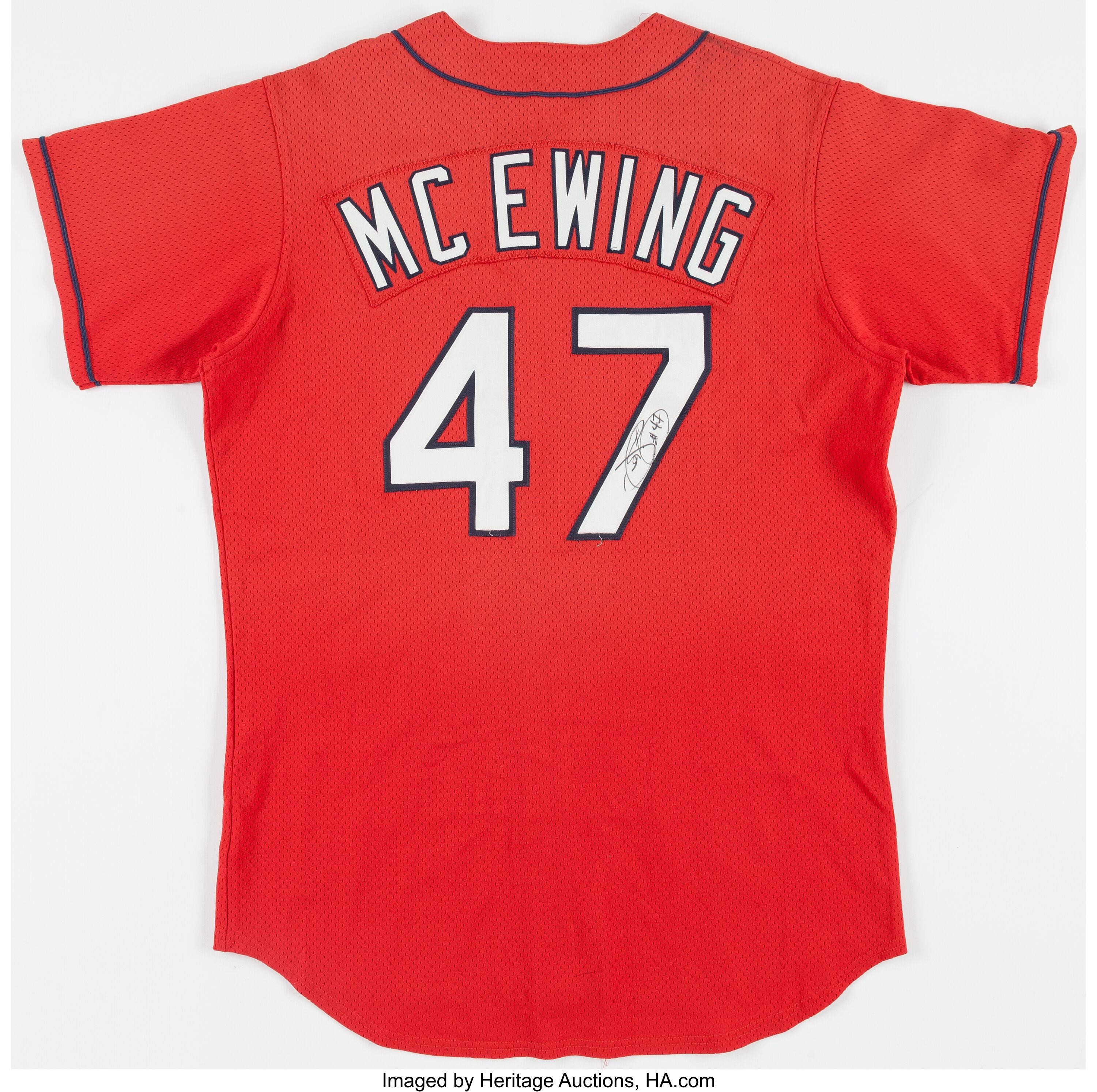 Circa 1998-99 Joe McEwing Signed St. Louis Cardinals Batting