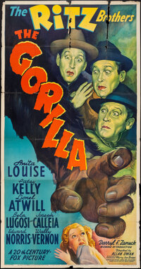 The Gorilla (20th Century Fox, 1939). Three Sheet (41" X 79"). Comedy