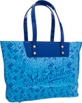 Louis Vuitton Louie Vuitton Denim Pleaty Raye Special Edition Limited  Edition Judy Blame Blue Cloth ref.29039 - Joli Closet