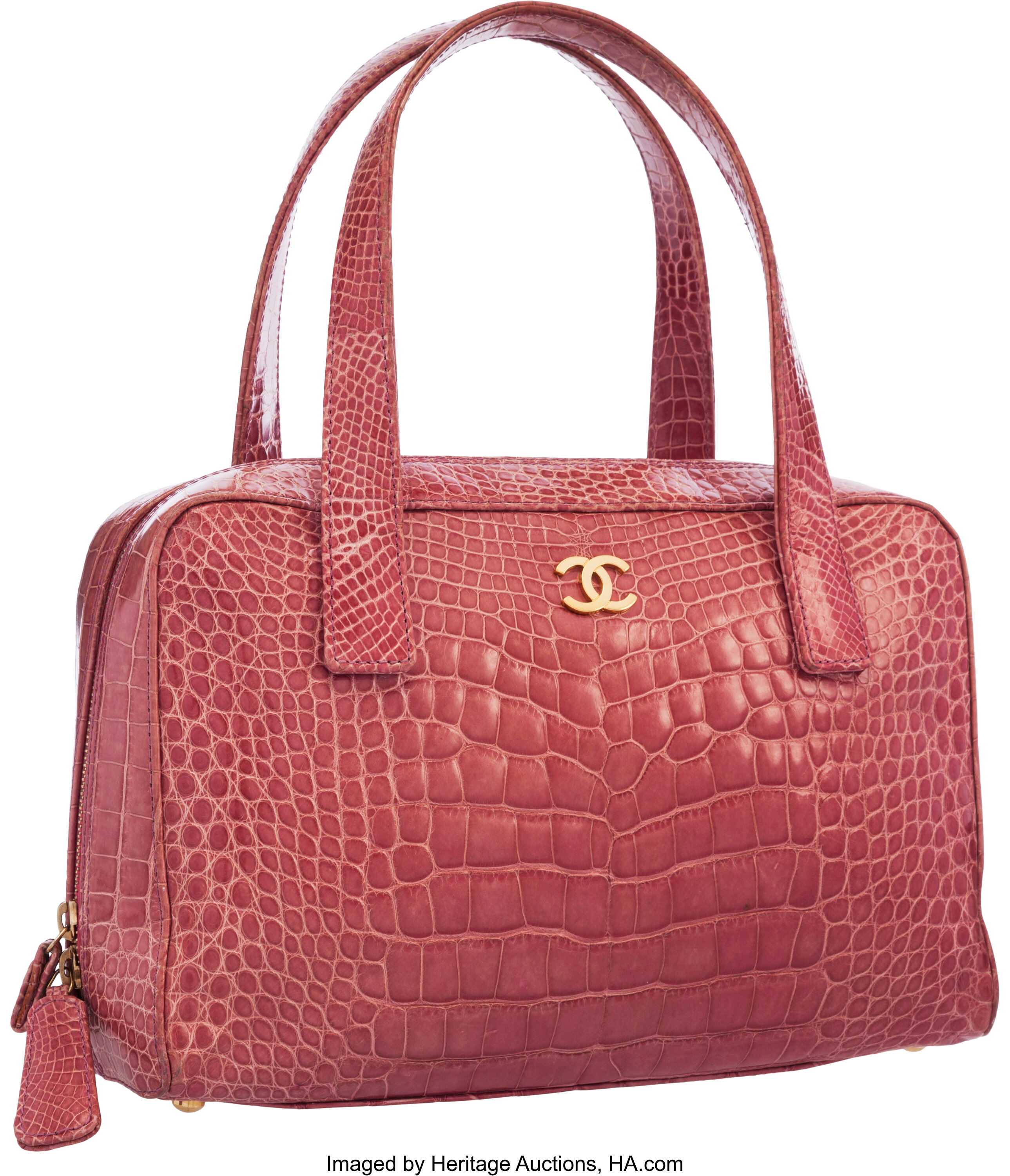 Sold at Auction: A Pink Chanel Mini Bowling Bag Chanel