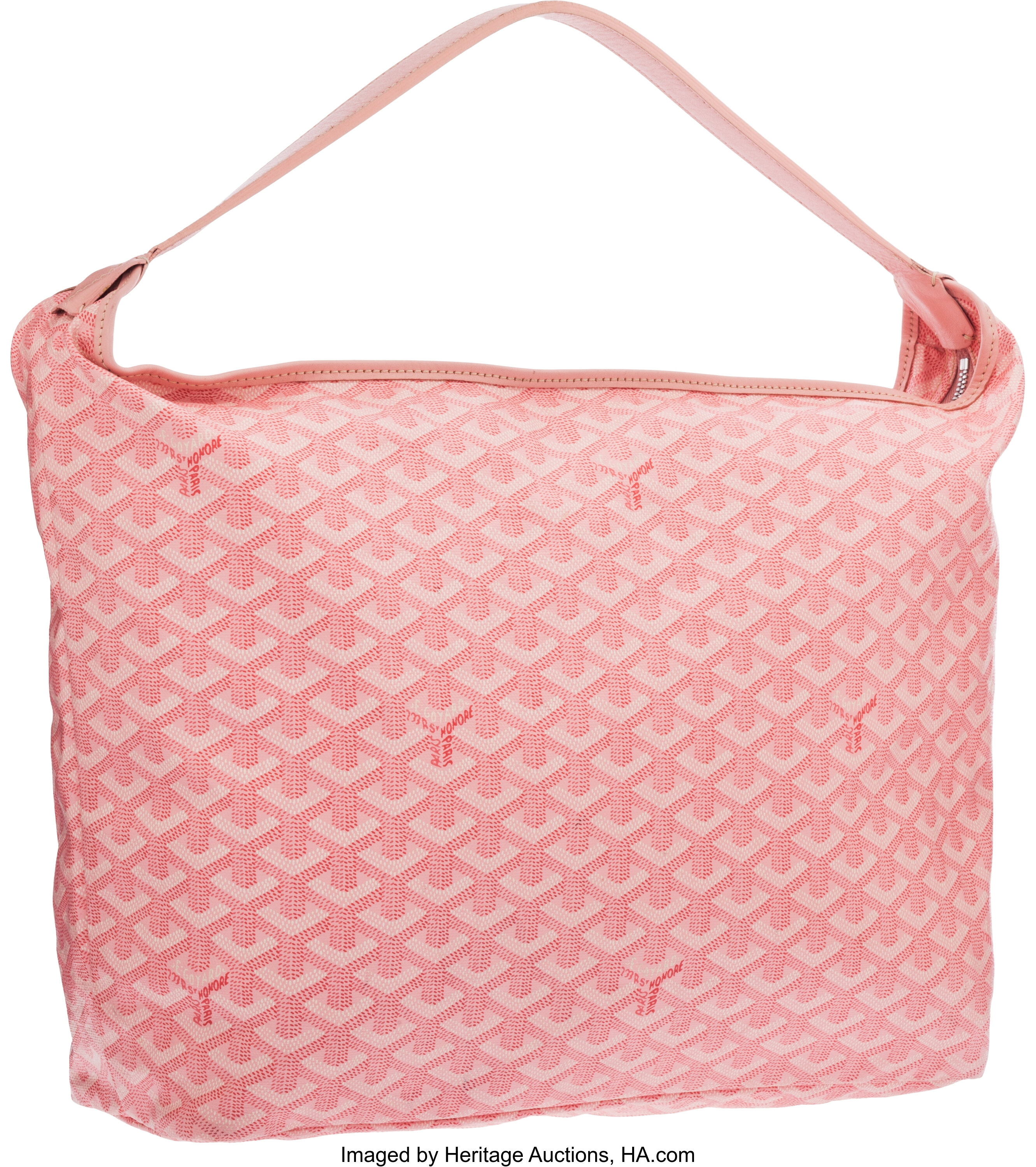 Goyard Pink Chevron Fidji Zip Hobo Bag 85gy817s