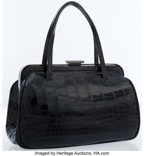 Prada Black Alligator Doctor Bag with Gunmetal Hardware. ... Luxury | Lot  #18030 | Heritage Auctions