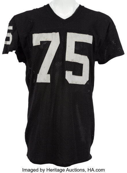 1981 Howie Long Game Worn Oakland Raiders Rookie Jersey, MEARS A10, Lot  #82093