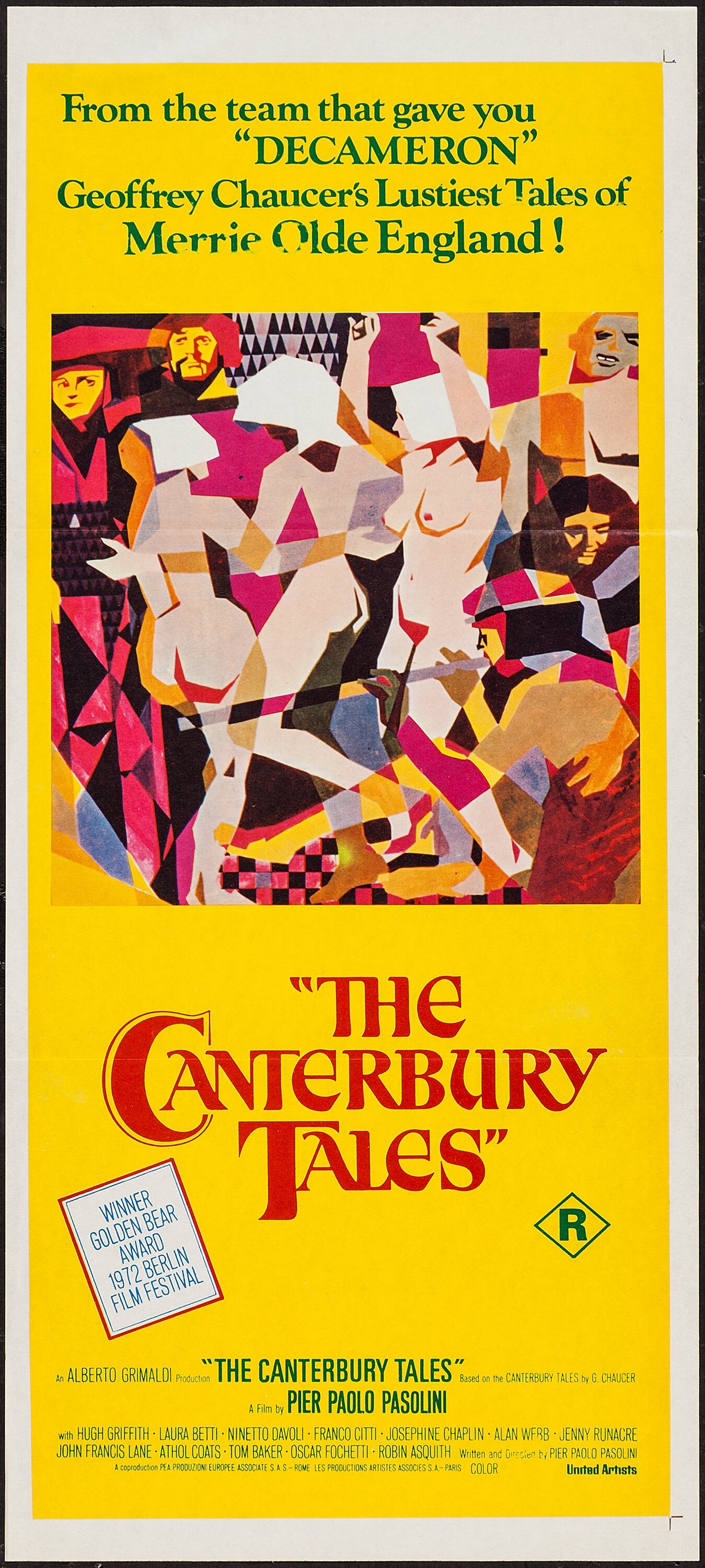 Experto huella dactilar Barón The Canterbury Tales (United Artists, 1972). Australian Daybill | Lot  #54106 | Heritage Auctions