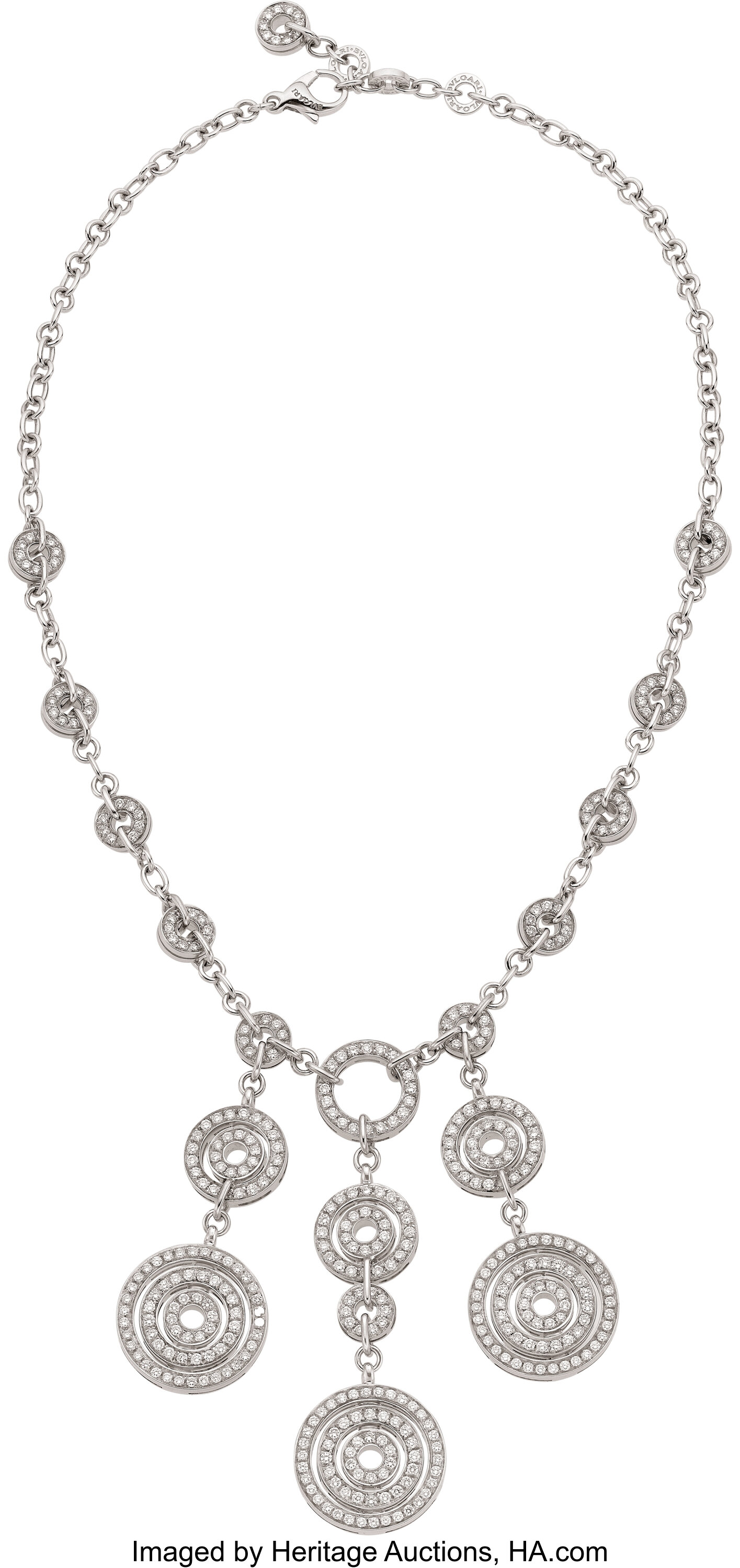 Bvlgari Diamond, White Gold Necklace. ... Estate Jewelry Necklaces | Lot  #54069 | Heritage Auctions