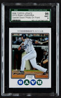 2008 Topps Update Baseball #UH10 Evan Longoria Rookie Card at