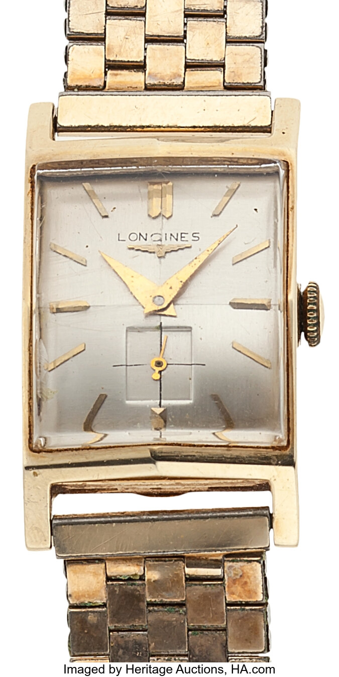 Vintage longines hotsell 14k gold watch