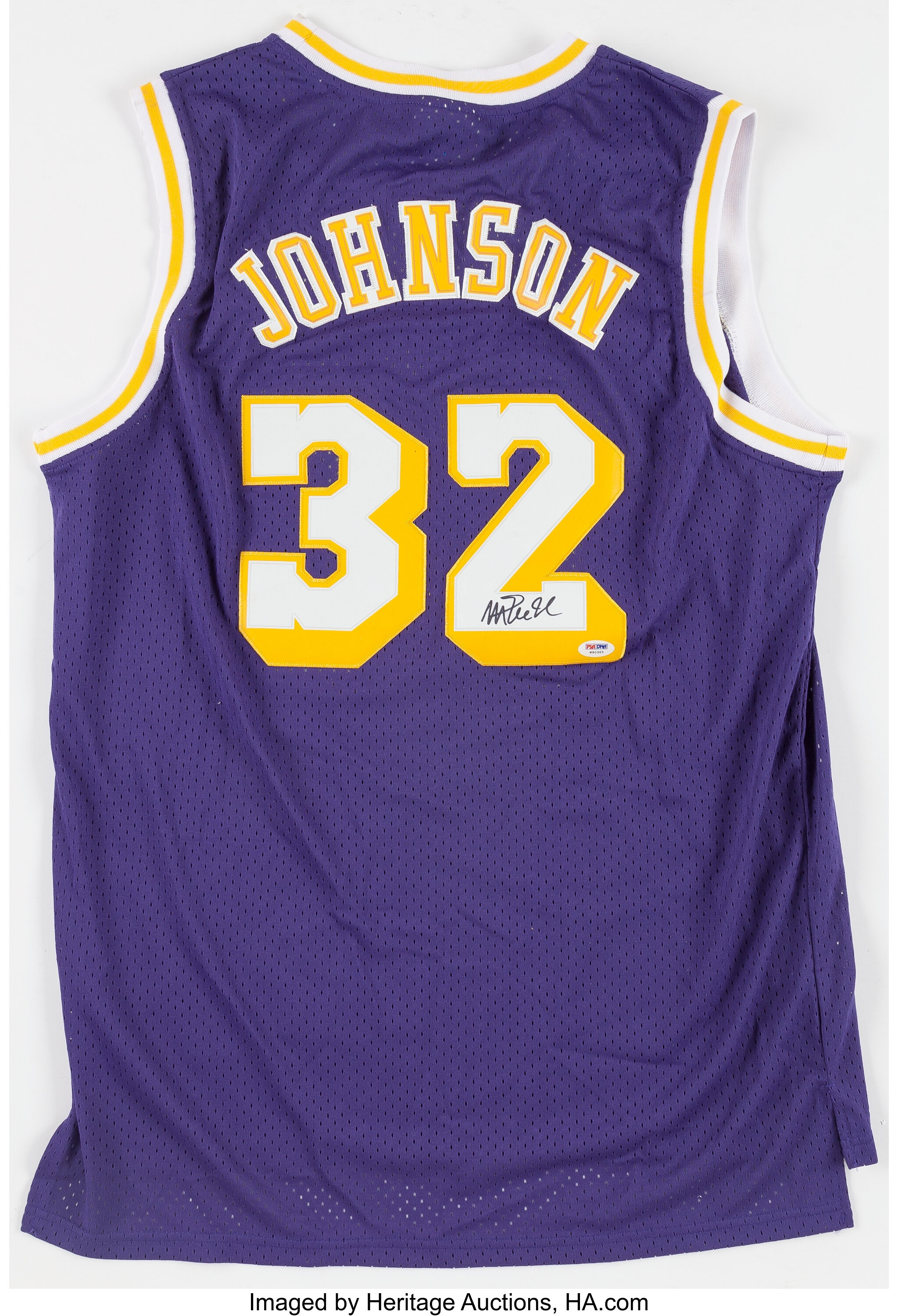 Sold at Auction: Magic Johnson signed Jersey