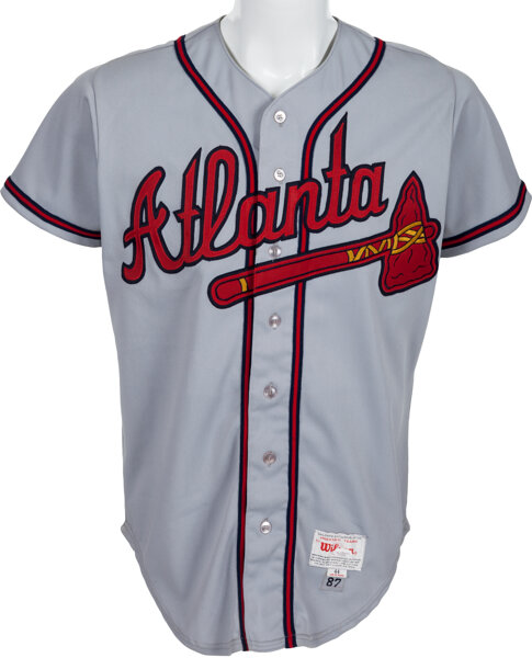 Hank Aaron Signed Throwback Braves Jersey (JSA LOA)