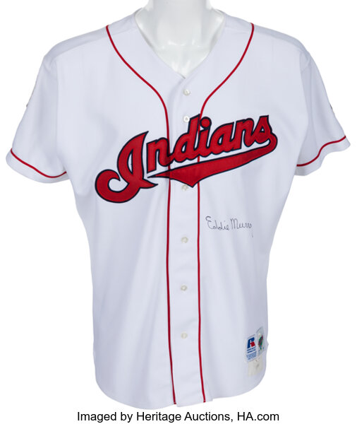 cleveland indians game worn jersey