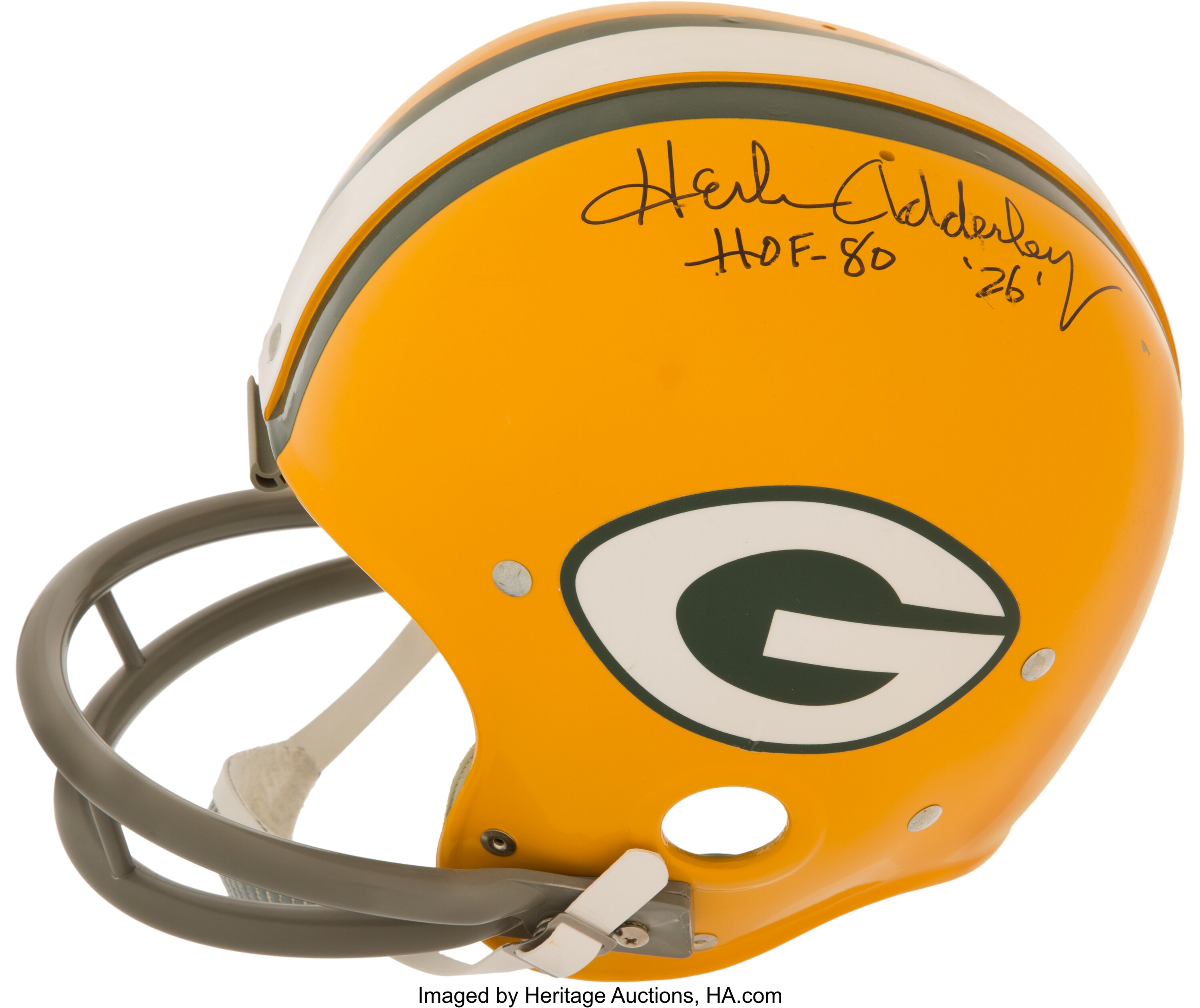 Sold at Auction: Herb Adderley Green Bay Packers HOF Signed Black