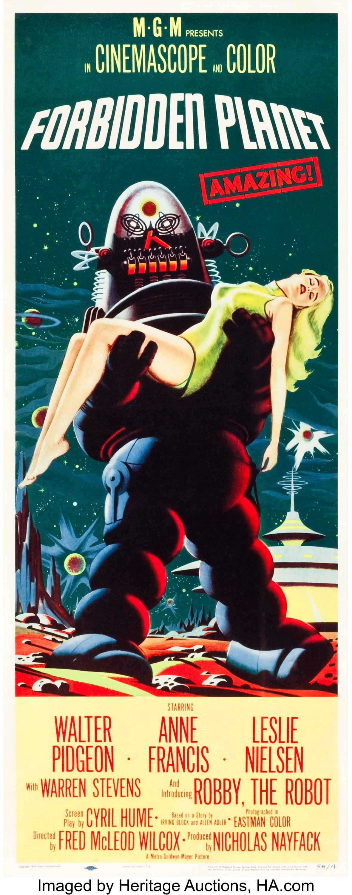 Forbidden Planet (MGM, 1956). Insert (14