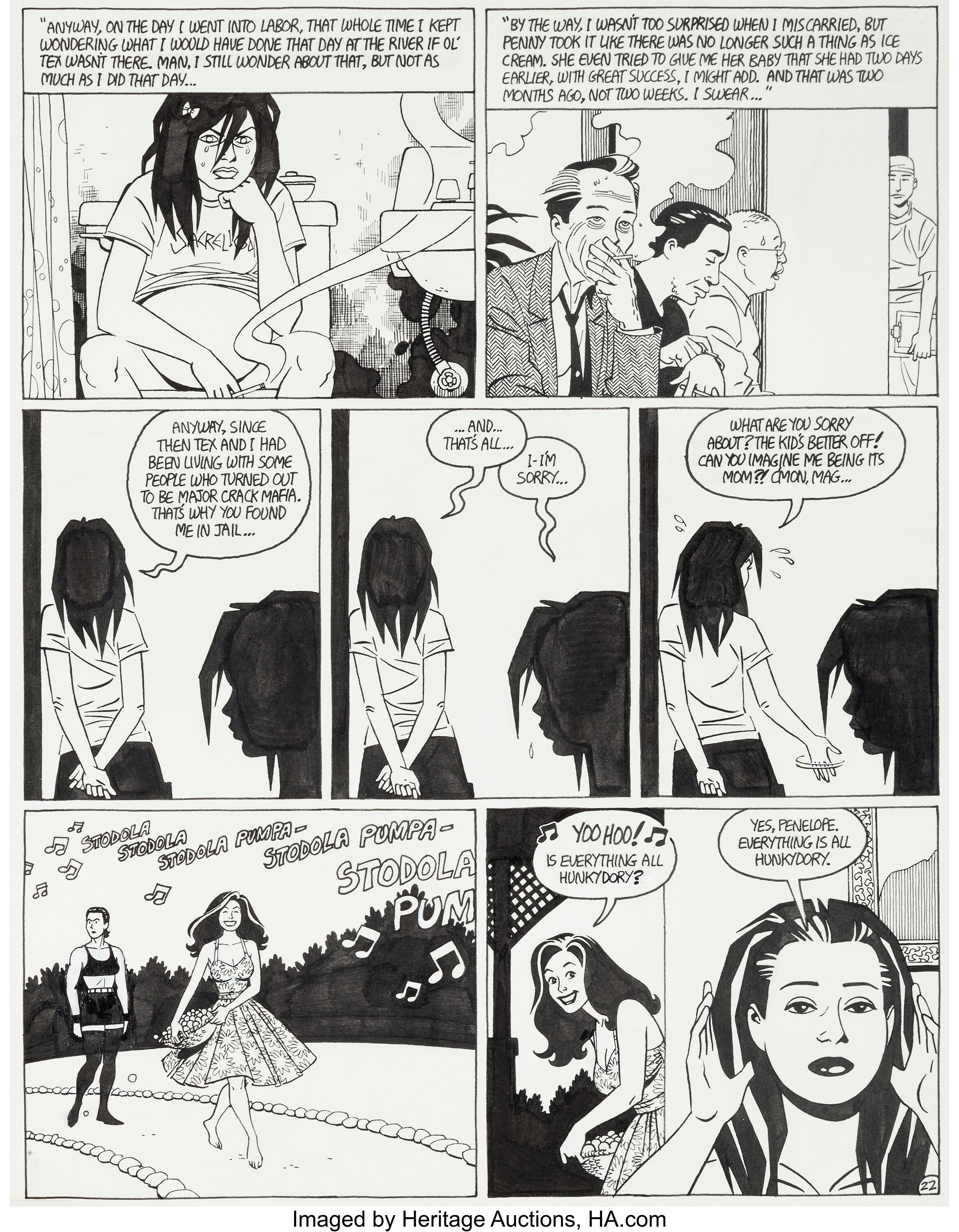 Jaime Hernandez Love and Rockets #30 Page 22 Original Art | Lot #11602 |  Heritage Auctions