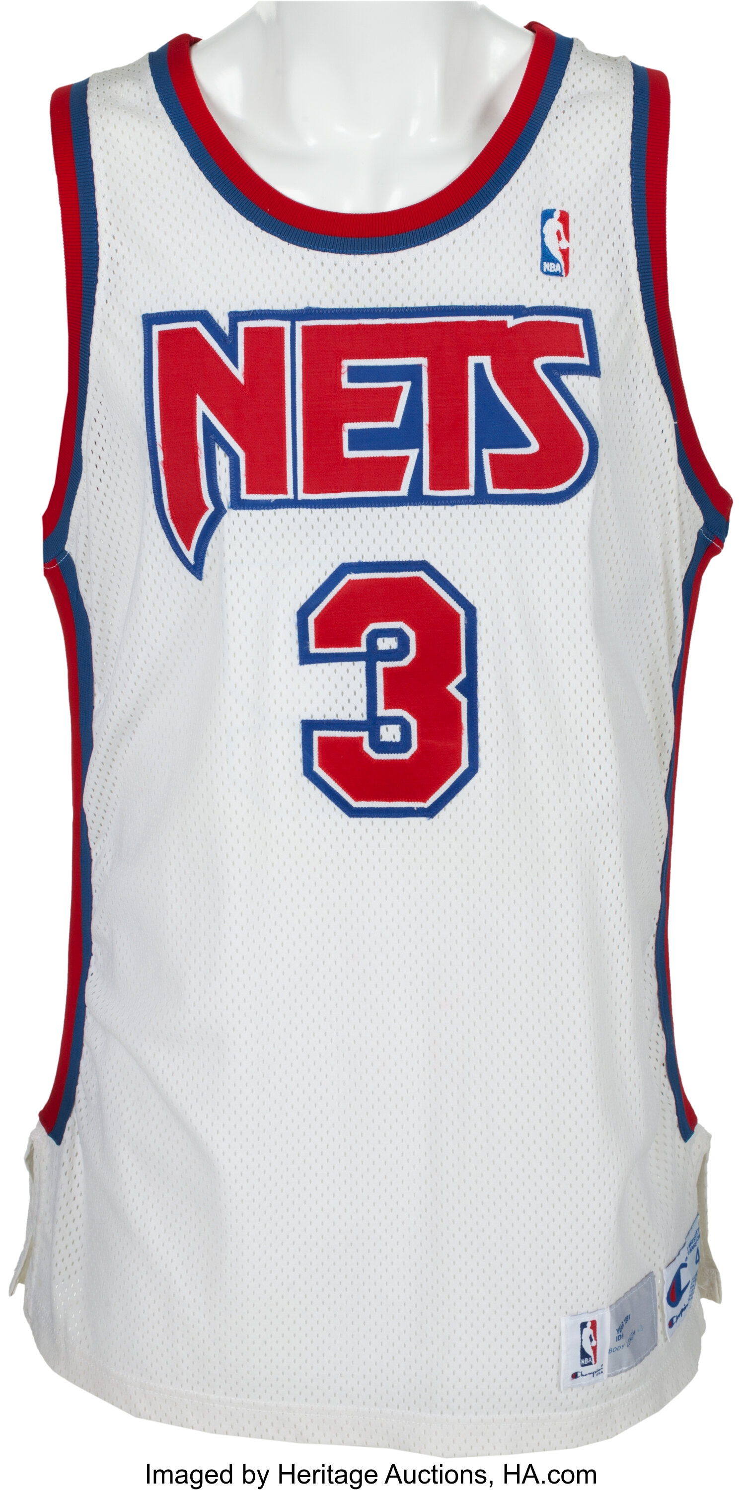 Mitchell & Ness New Jersey Nets #3 Drazen Petrovic Swingman Jersey