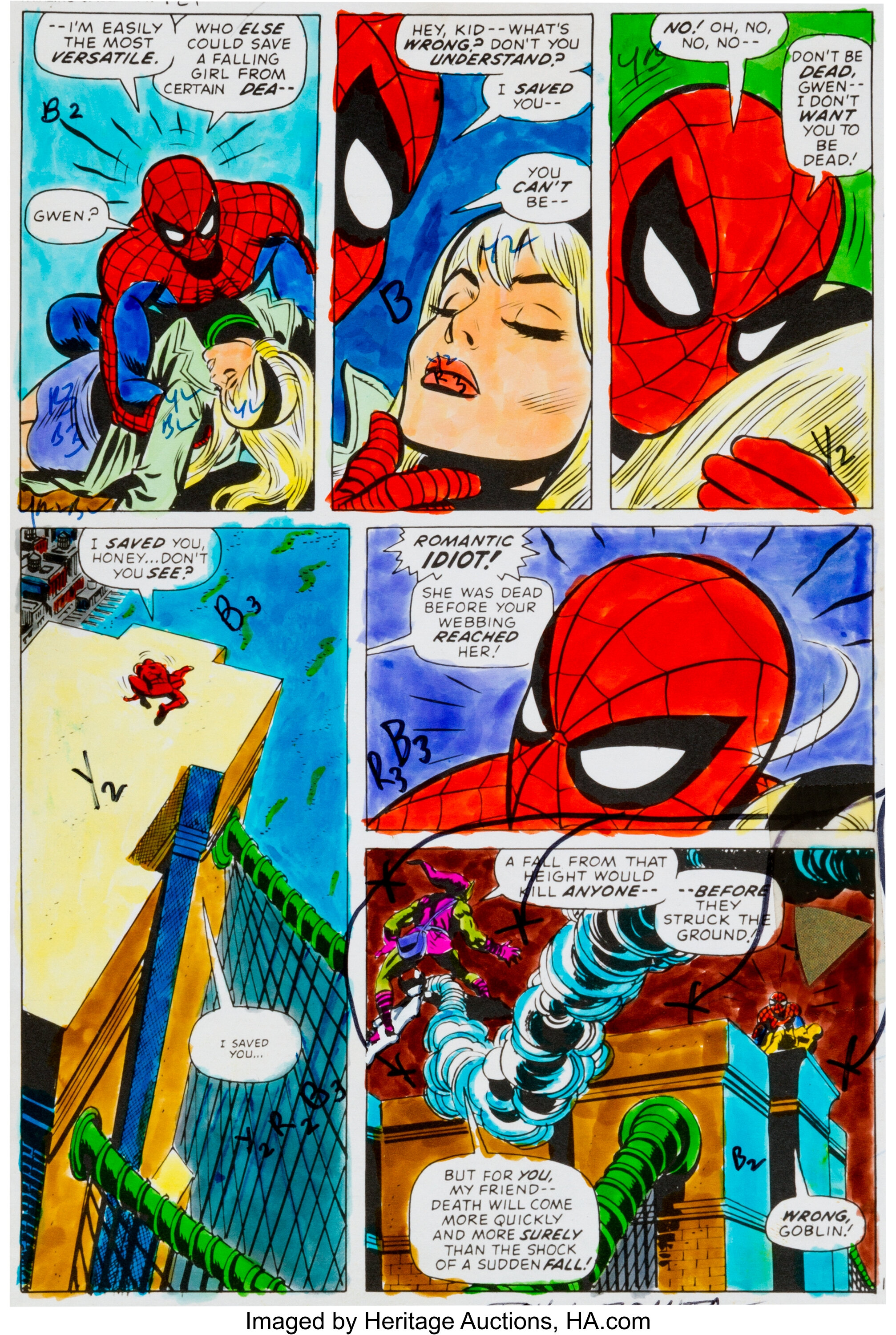 amazing spider man gwen stacy death