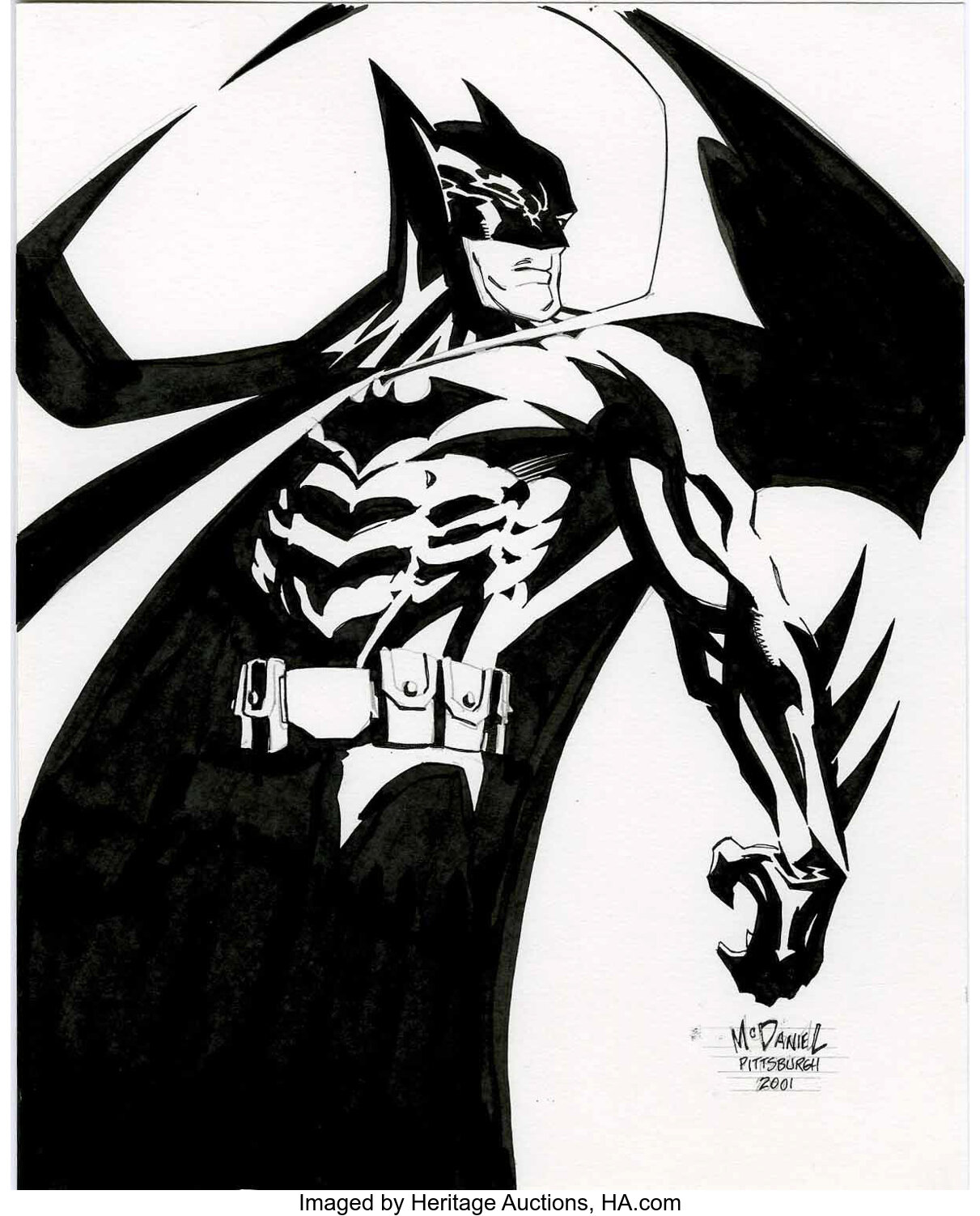 Scott McDaniel - Batman Illustration Original Art (2001).... | Lot ...