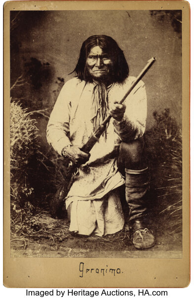 Indian American Natives Apache Chief Geronimo Historical Vintage