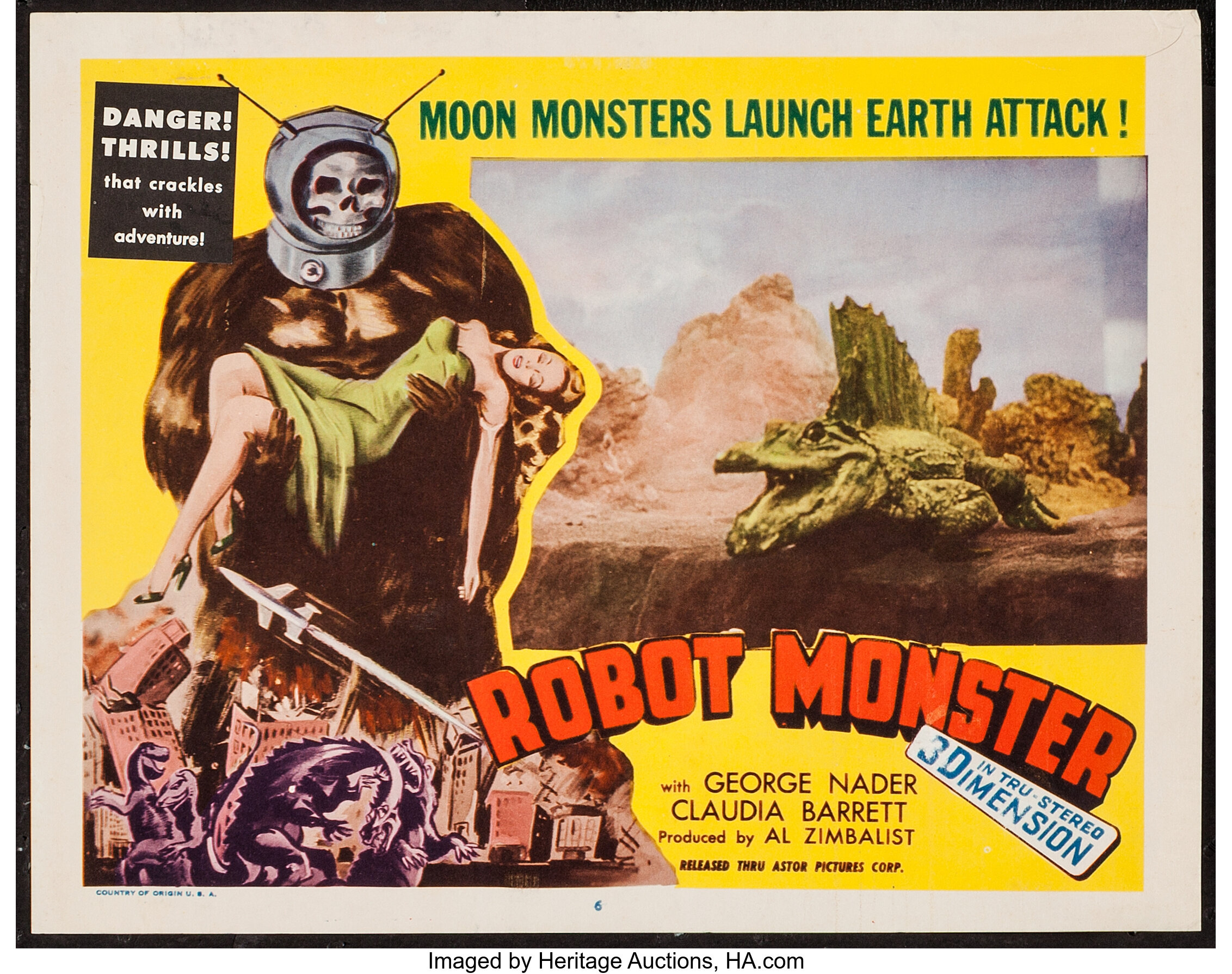 Robot Monster (Astor Pictures, 1953). Lobby Card (11