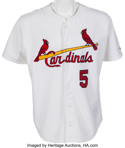 2001 Albert Pujols Game Worn St. Louis Cardinals Rookie Jersey. , Lot  #81949