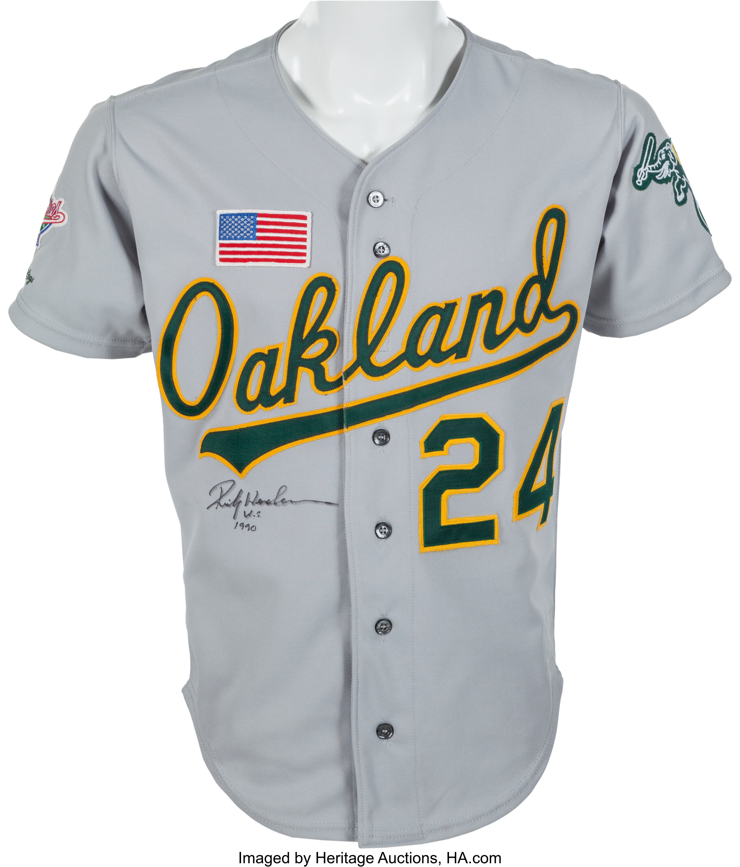 Lot Detail - 1984 Rickey Henderson Oakland Athletics Game-Used