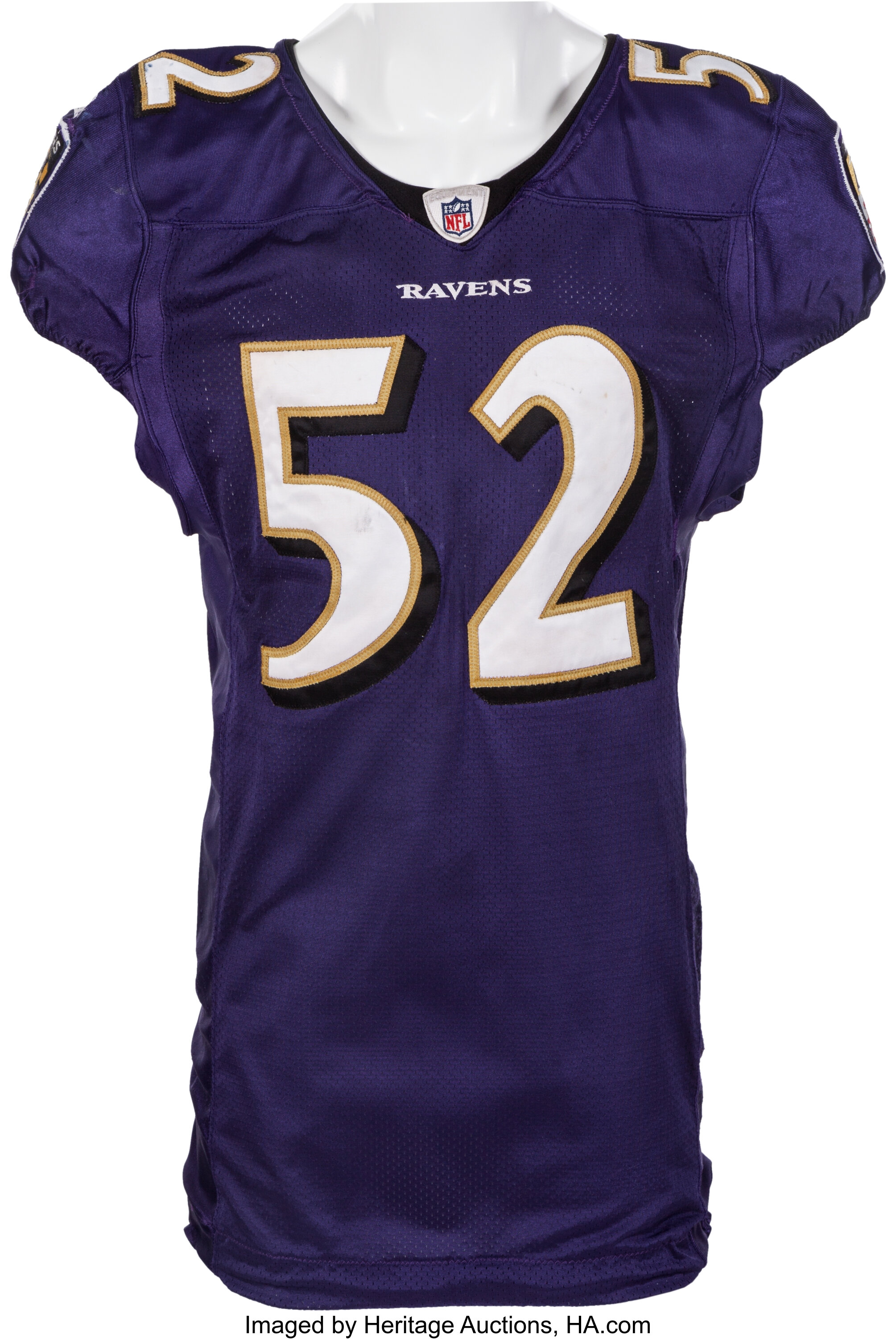 10 Ray Lewis Game Worn Unwashed Baltimore Ravens Jersey Worn Lot 293 Heritage Auctions