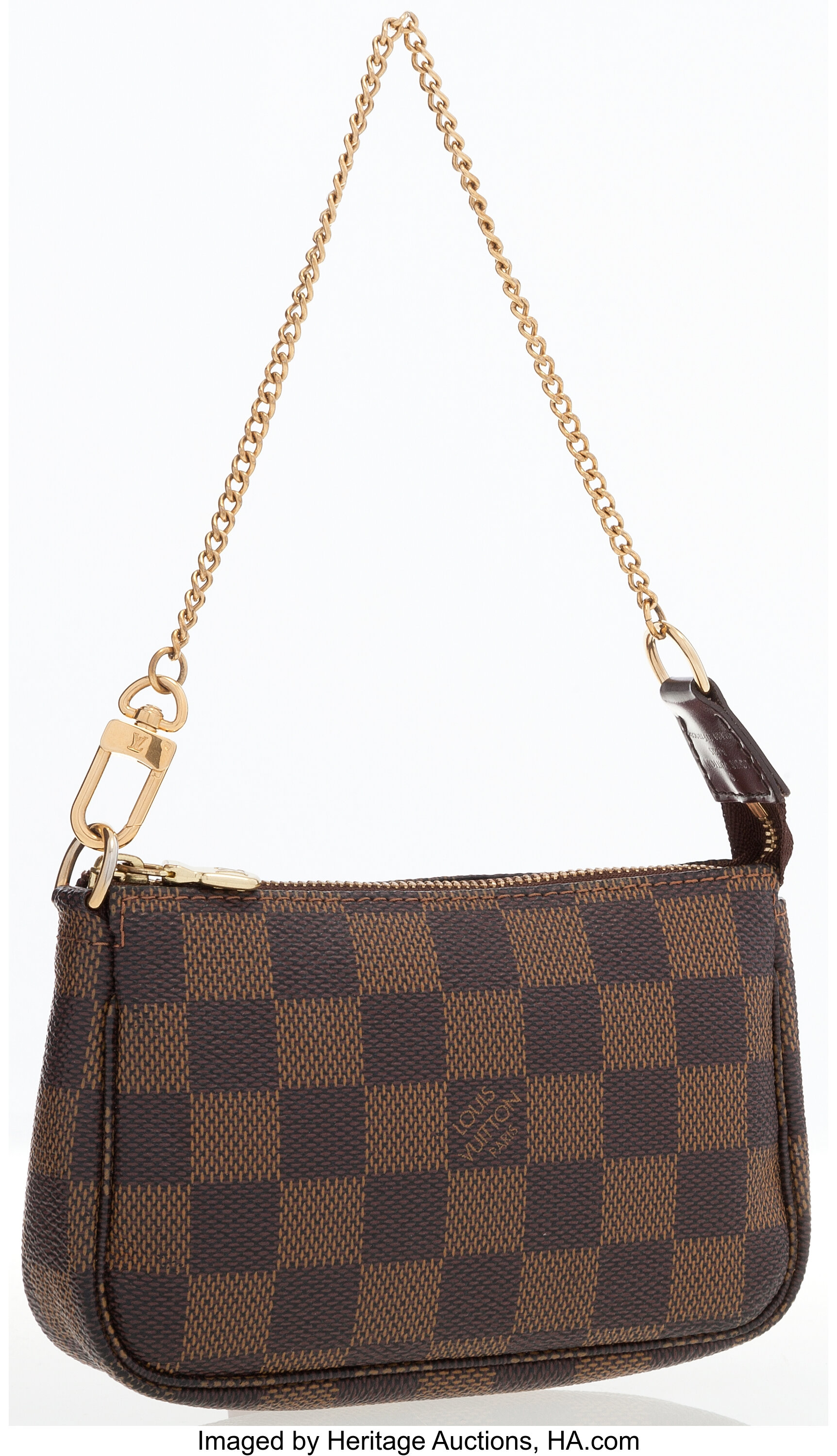 Louis Vuitton Pochette Papillon Damier Ebene Mini Brown in Toile  Canvas/Leather with Brass - US