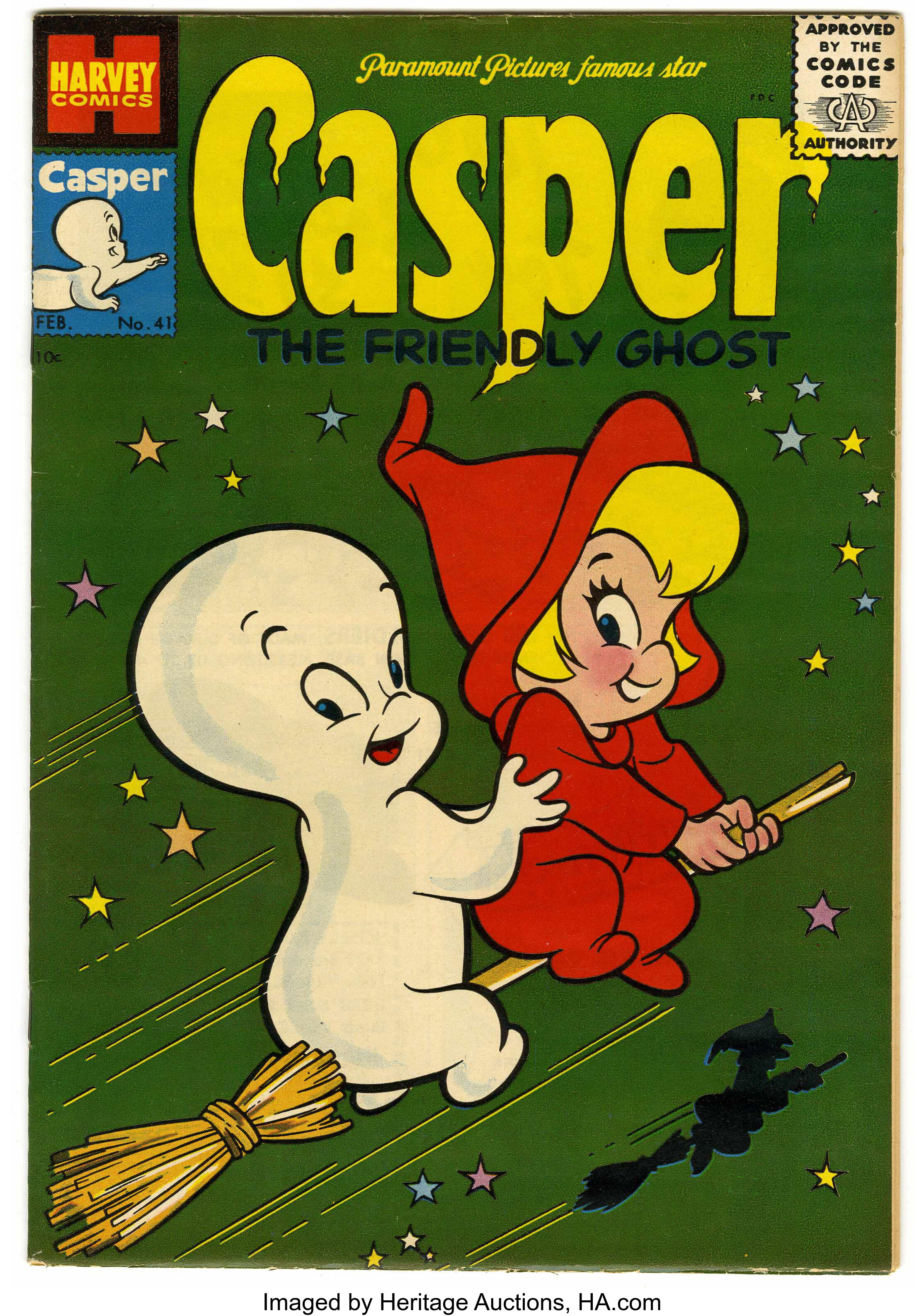 1955 CASPER THE FRIENDLY GHOST #39~ missing 1st wrap and ad centerfold