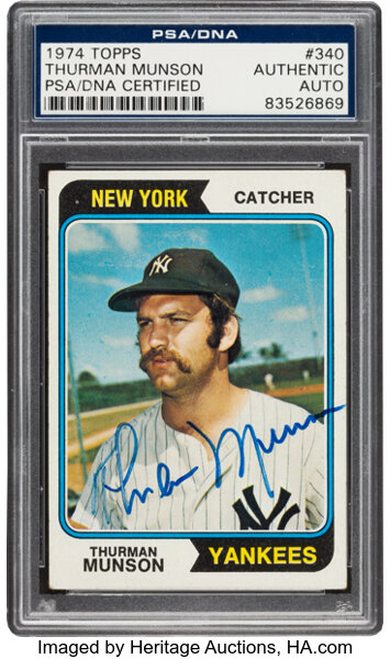 Thurman Munson Card Values  PSA Collector Guide - PSA Blog