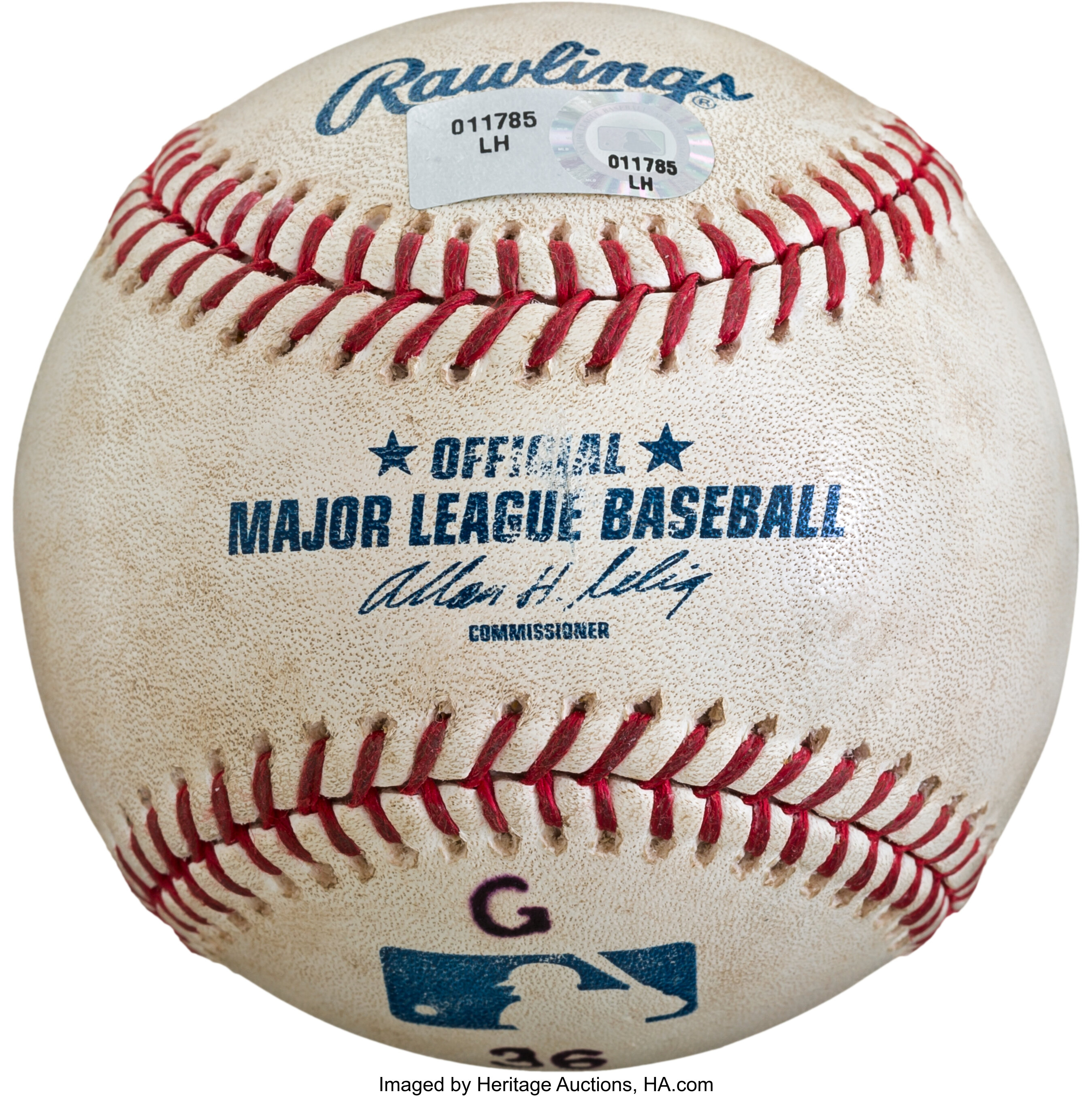 2008 Ken Griffey, Jr. 600th Career Home Run Baseball. Baseball, Lot  #82010