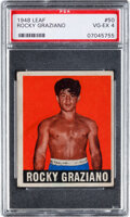 1948 Leaf Rocky Graziano #50 PSA VG-EX 4 - Only Eight Confirmed | Lot ...