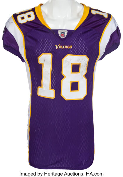 2009 Sidney Rice Game Worn Unwashed Minnesota Vikings Jersey