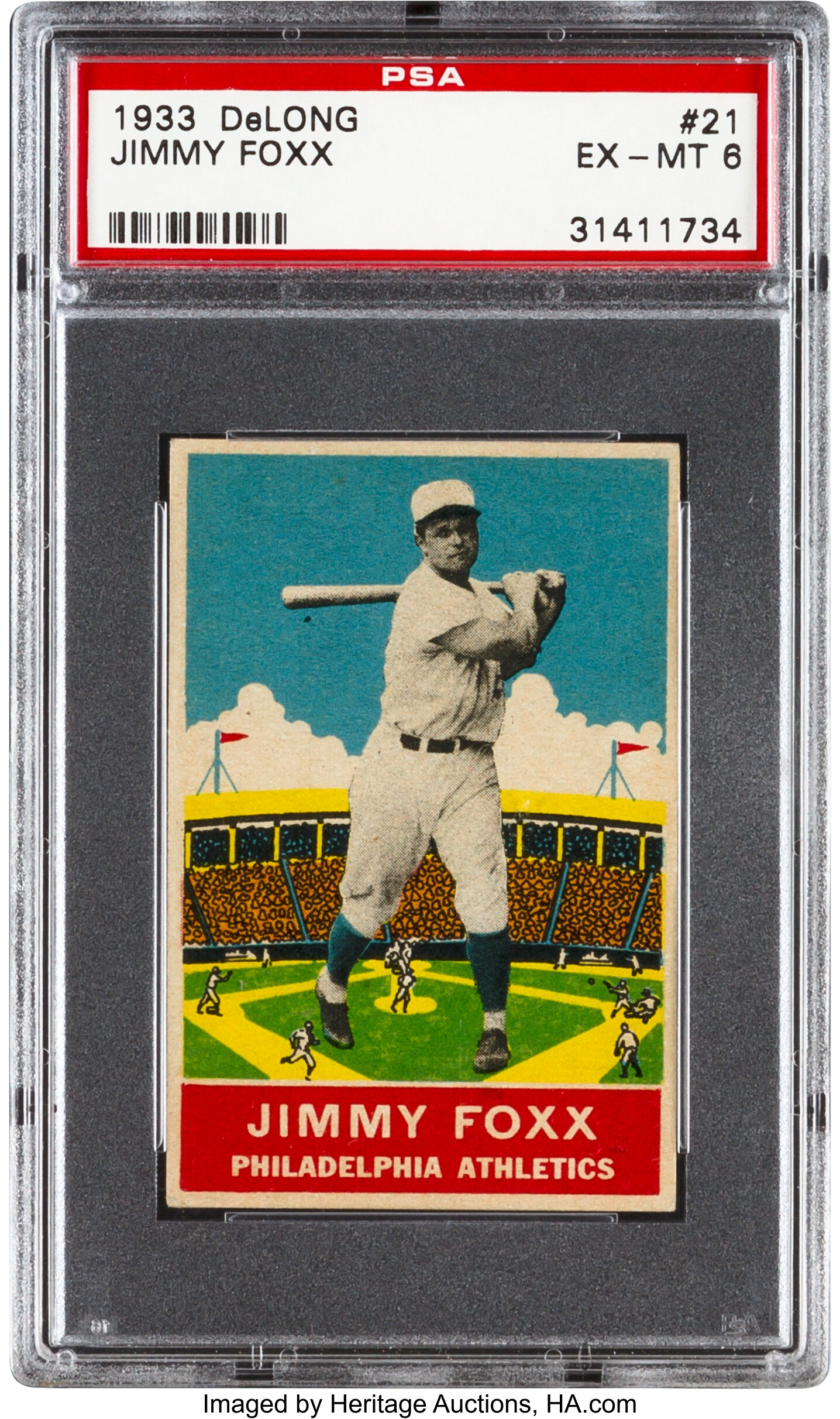 Philadelphia Athletics Slugger Jimmie Foxx 