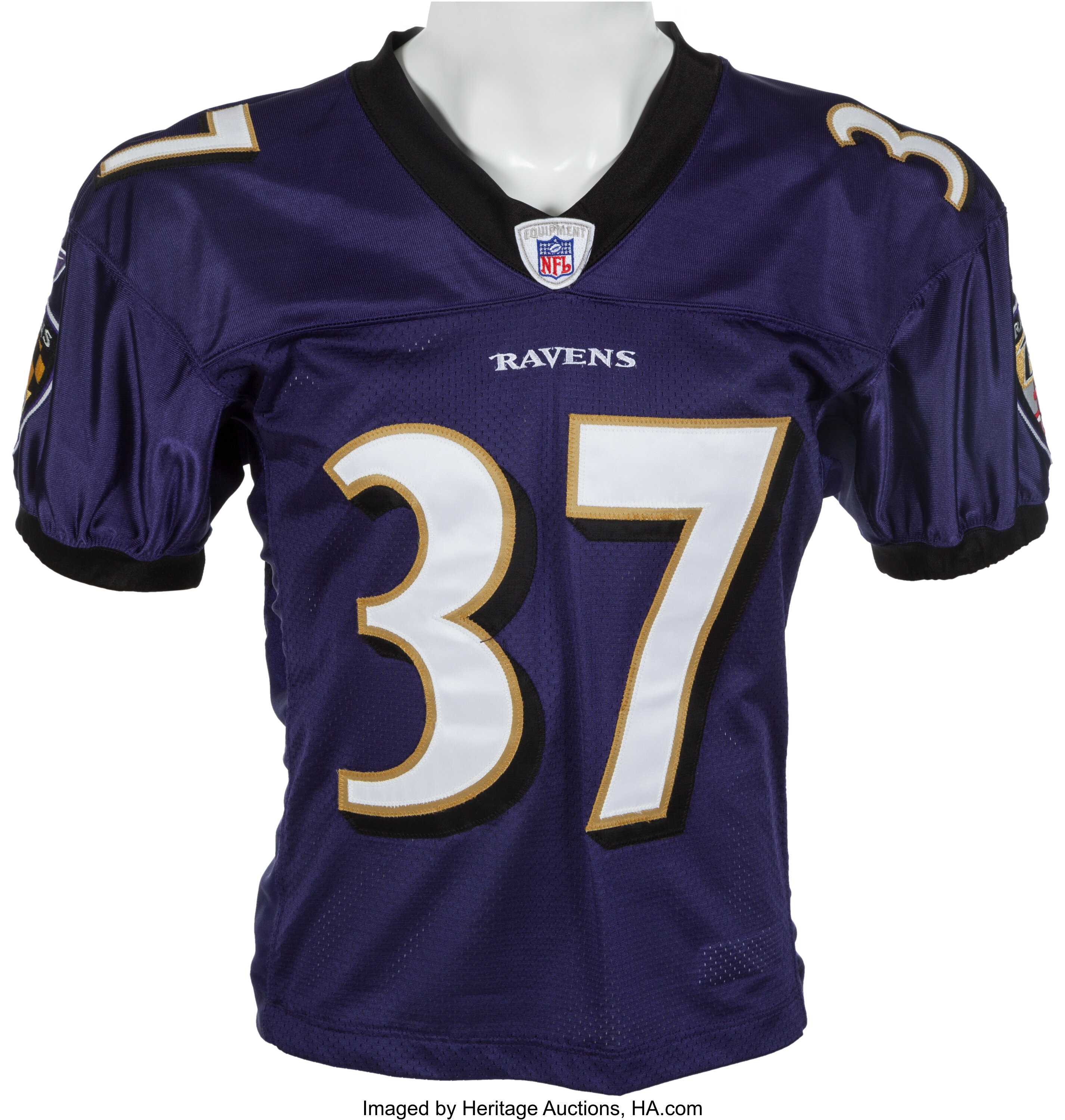 Deion Sanders Signed Baltimore Ravens Jersey (Beckett COA) Neon Deion