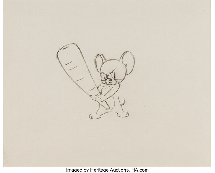 how to draw jerry the mouse