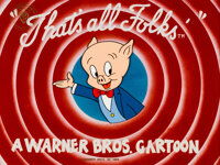 That's All Folks Porky Pig Limited Edition Cel Animation | Lot #14130 ...