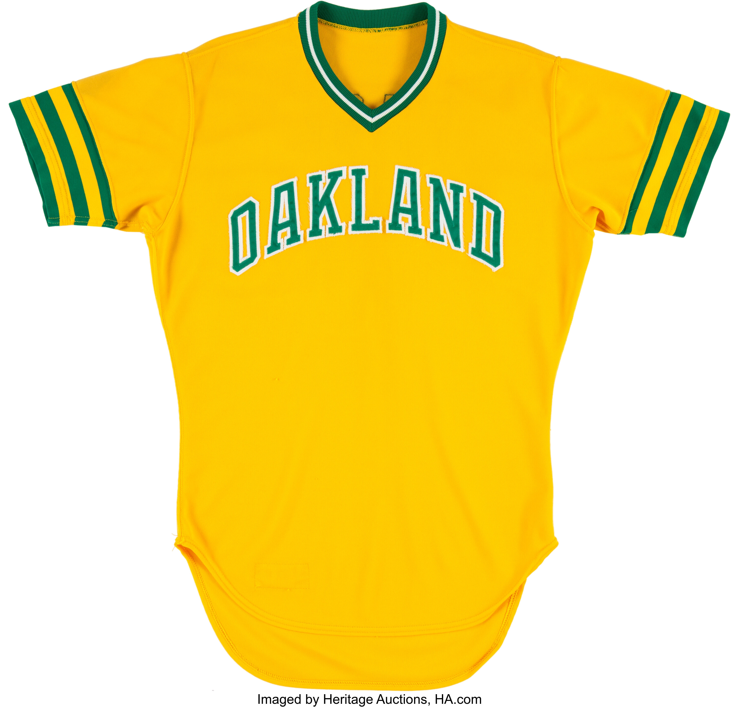 oakland a's yellow jersey