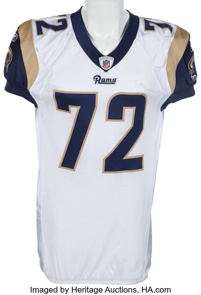 2013 Chris Long Game Issued & Signed St. Louis Rams Jersey from