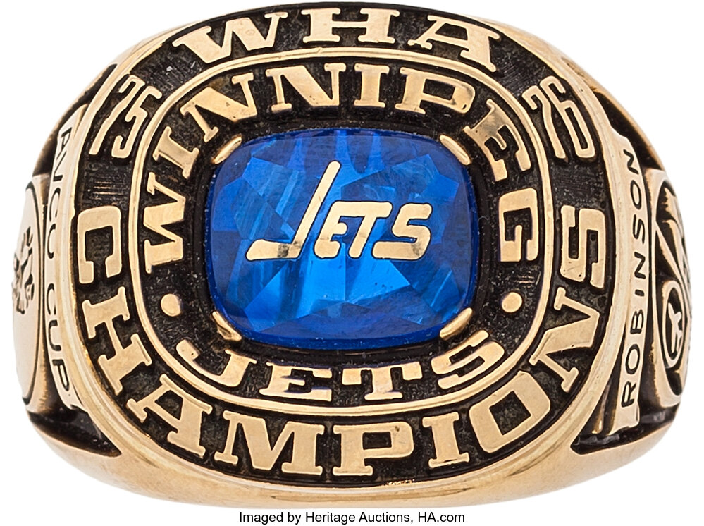 1975-76 Winnipeg Jets WHA Avco Cup Championship Ring. Hockey, Lot  #82554