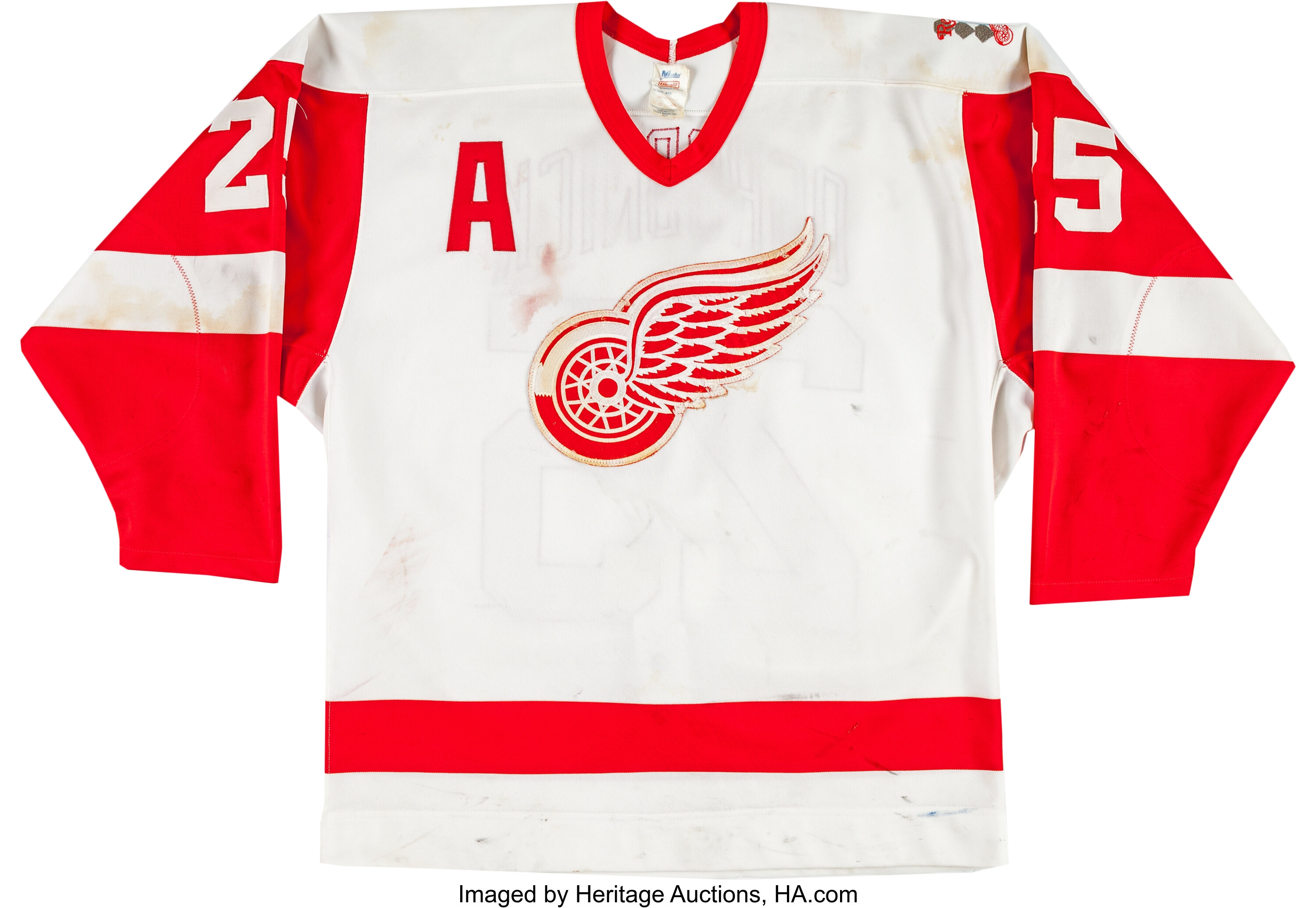 DETROIT RED WINGS ANY NAME / ANY NUMBER AUTHENTIC VINTAGE CCM 6100 RED  JERSEY