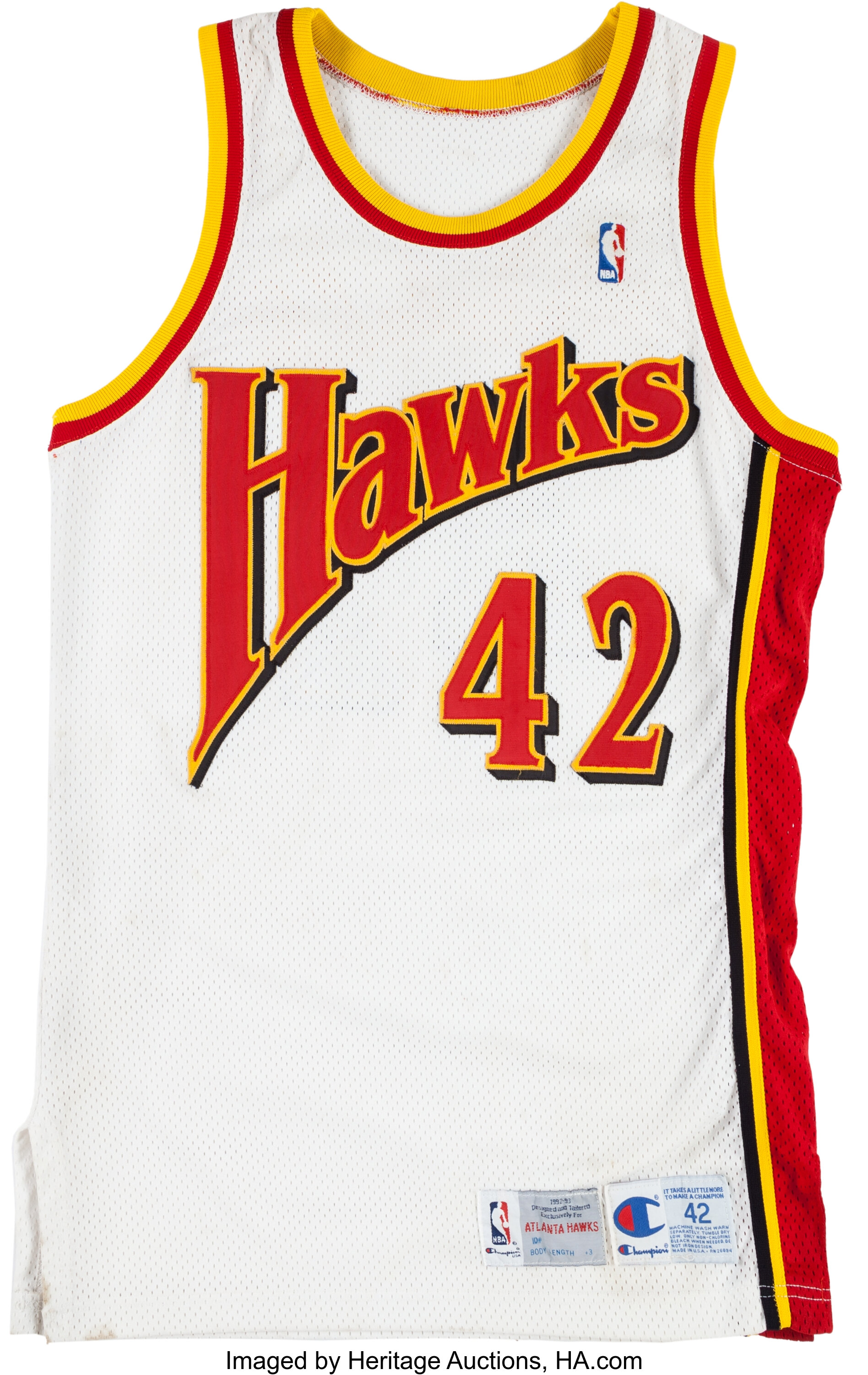 1990s Atlanta Hawks #55 Game Issued Red/White Reversible Practice Jersey  DP15060