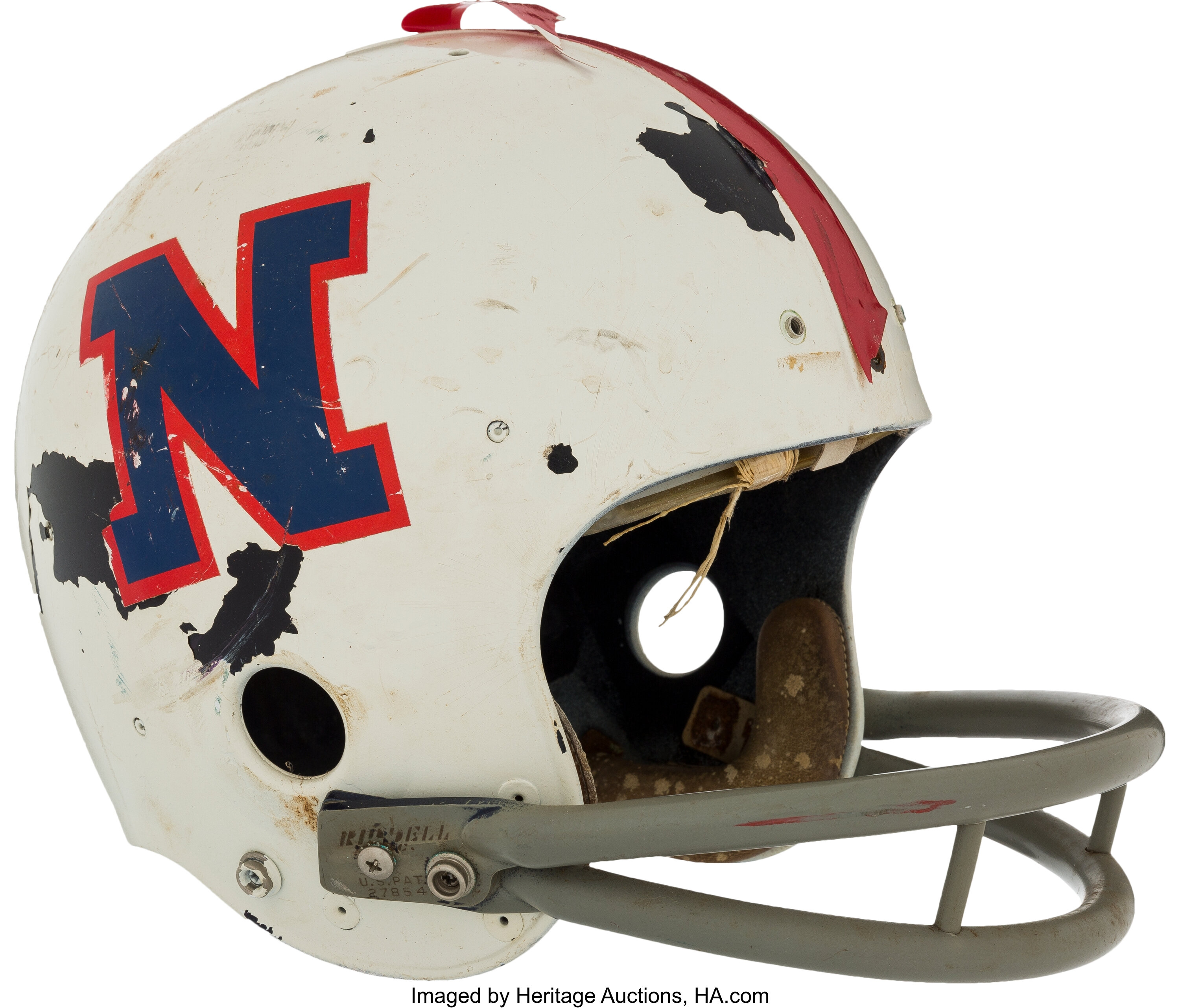 Circa 1972 Paul Krause Game Worn Pro Bowl Helmet. Football